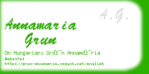 annamaria grun business card